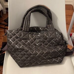 MZ Wallace Black Quilted Tote Bag